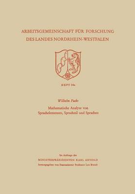 Mathematische Analyse von Sprachelementen, Sprachstil und Sprachen 1