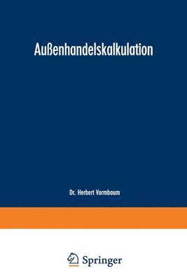 Auenhandelskalkulation 1