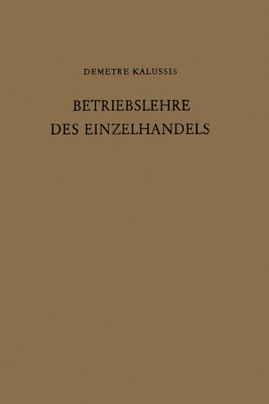 bokomslag Betriebslehre des Einzelhandels