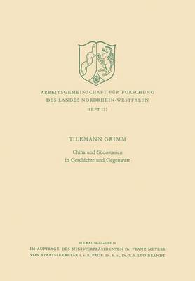 bokomslag China und Sdostasien in Geschichte und Gegenwart