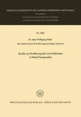 Studie zur Ernhrung bei zwei Stmmen in Nord-Tanganyika 1