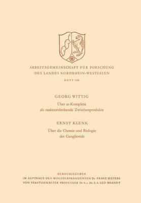 bokomslag Über at-Komplexe als reaktionslenkende Zwischenprodukte / Über die Chemie und Biologie der Ganglioside