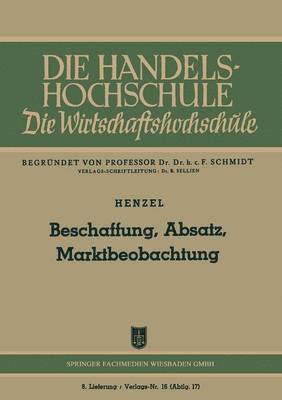 Beschaffung, Absatz, Marktbeobachtung 1