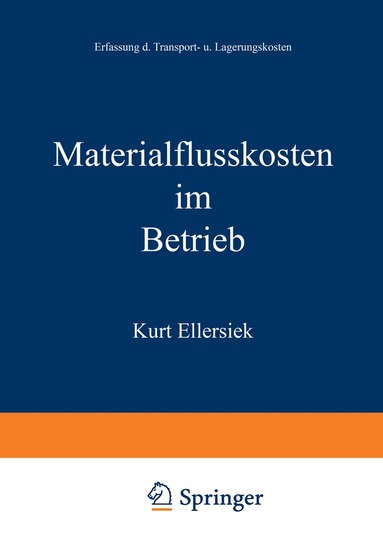 bokomslag Materialflußkosten im Betrieb