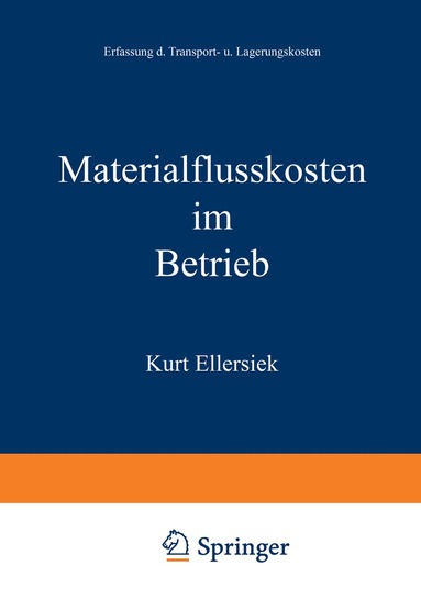 bokomslag Materialflukosten im Betrieb