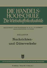 bokomslag Nachrichten- und Gterverkehr