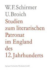 bokomslag Studien Zum Literarischen Patronat Im England Des 12. Jahrhunderts