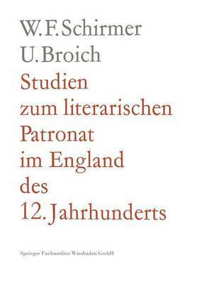 bokomslag Studien Zum Literarischen Patronat Im England Des 12. Jahrhunderts