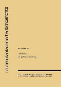 bokomslag Transistoren bei großer Aussteuerung