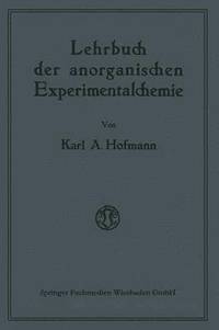 bokomslag Lehrbuch der anorganischen Experimentalchemie