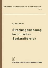 bokomslag Strahlungsmessung im optischen Spektralbereich