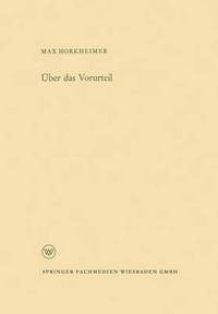 bokomslag Über das Vorurteil