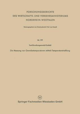 bokomslag Die Messung von Gewebetemperaturen mittels Temperaturstrahlung