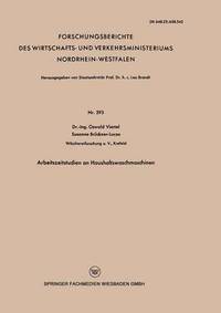 bokomslag Arbeitszeitstudien an Haushaltswaschmaschinen