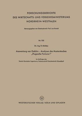 bokomslag Auswertung von Gekoern - Analysen des Musterstaubes 'Flugasche Fortuna I'