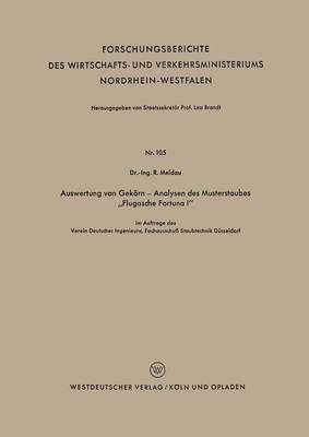 bokomslag Auswertung von Gekörn - Analysen des Musterstaubes "Flugasche Fortuna I"