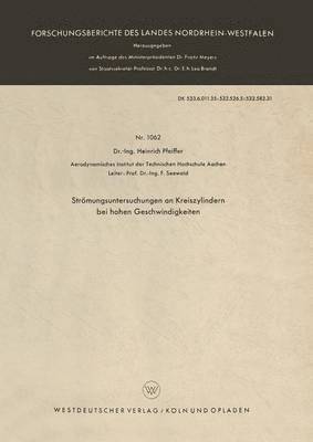 Strömungsuntersuchungen an Kreiszylindern bei hohen Geschwindigkeiten