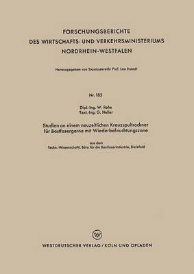 bokomslag Studien an einem neuzeitlichen Kreuzspultrockner fr Bastfasergarne mit Wiederbefeuchtungszone