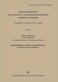 bokomslag Ungleichmigkeiten in Bndern von Bastfaserkarden, ihre Ursachen und Auswirkungen