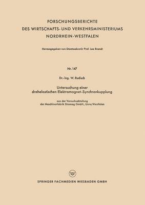 bokomslag Untersuchung einer drehelastischen Elektromagnet-Synchronkupplung