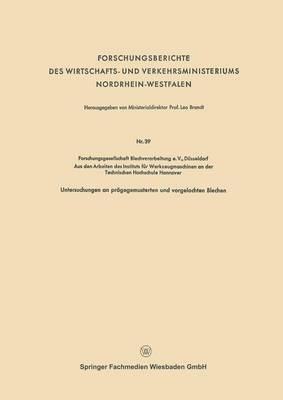 bokomslag Forschungsberichte des Wirtschafts- und Verkehrsministeriums Nordrhein-Westfalen