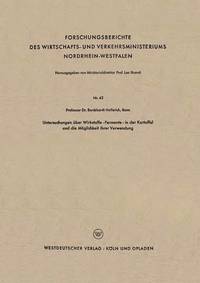 bokomslag Untersuchungen uber Wirkstoffe-Fermente-in der Kartoffel und die Moeglichkeit ihrer Verwendung