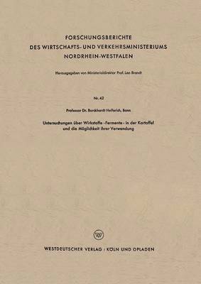 bokomslag Untersuchungen uber Wirkstoffe-Fermente-in der Kartoffel und die Moeglichkeit ihrer Verwendung