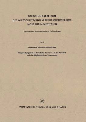 bokomslag Untersuchungen über Wirkstoffe-Fermente-in der Kartoffel und die Möglichkeit ihrer Verwendung