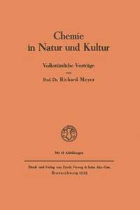 bokomslag Chemie in Natur und Kultur