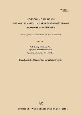 Das Elektrische Massenfilter ALS Isotopentrenner