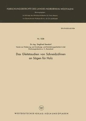 Das Gleitstauchen von Schneidzhnen an Sgen fr Holz 1