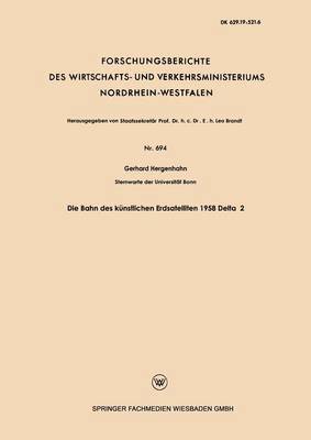 bokomslag Die Bahn des knstlichen Erdsatelliten 1958 Delta 2