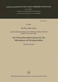 bokomslag Die Informationsübertragung bei der Mikroskopie mit Röntgenstrahlen