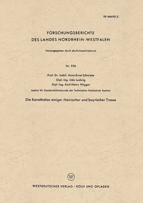 bokomslag Die Konstitution einiger rheinischer und bayrischer Trasse