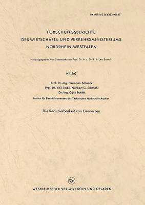 bokomslag Die Reduzierbarkeit Von Eisenerzen