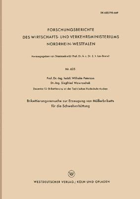 bokomslag Brikettierungsversuche zur Erzeugung von Möllerbriketts für die Schwelverhüttung