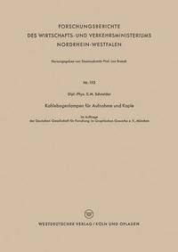 bokomslag Kohlebogenlampen Für Aufnahme Und Kopie
