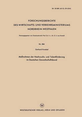 bokomslag Manahmen der Nachwuchs- und Talentfrderung im Deutschen Gewerkschaftsbund