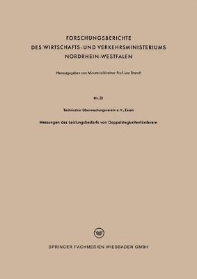 Messungen des Leistungsbedarfs von Doppelstegkettenfrderern 1