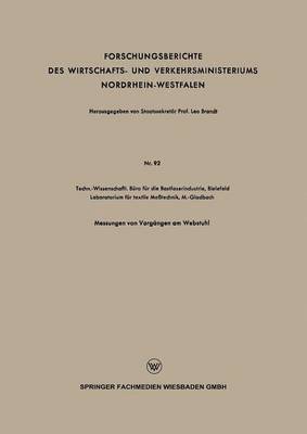 Staatssekretär Prof. Leo Brandt, Staatssekretär Prof Leo Brandt, Staatssekretar Prof Leo Brandt, Staatssekretär Leo Brandt - Forschungsberichte des Wirtschafts- und Verkehrsministeriums Nordrhein-Westfalen, Häftad