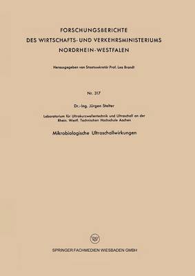 bokomslag Mikrobiologische Ultraschallwirkungen