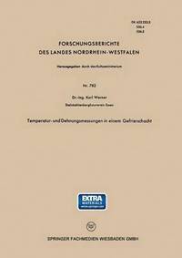 bokomslag Temperatur- und Dehnungsmessungen in einem Gefrierschacht