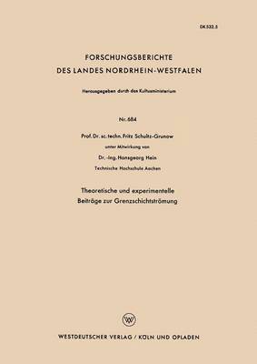 bokomslag Theoretische und experimentelle Beitrge zur Grenzschichtstrmung