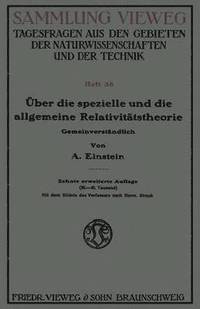 bokomslag Über die spezielle und die allgemeine Relativitätstheorie