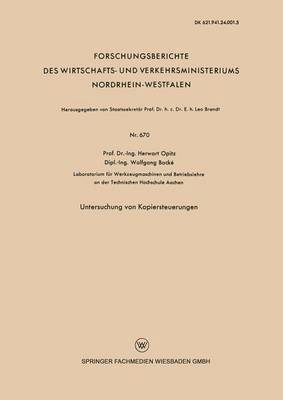 Untersuchung von Kopiersteuerungen