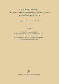 bokomslag Untersuchungen der Bindemitteleigenschaften von Braunkohlenfilteraschen