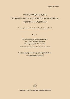 Verbesserung der Zähigkeitseigenschaften von Bessemer-Stahlguß