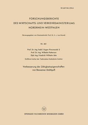 Verbesserung der Zhigkeitseigenschaften von Bessemer-Stahlgu 1