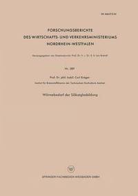 bokomslag Wärmebedarf Der Silikatglasbildung