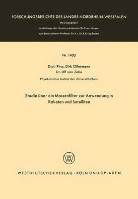 Studie ber ein Massenfilter zur Anwendung in Raketen und Satelliten 1